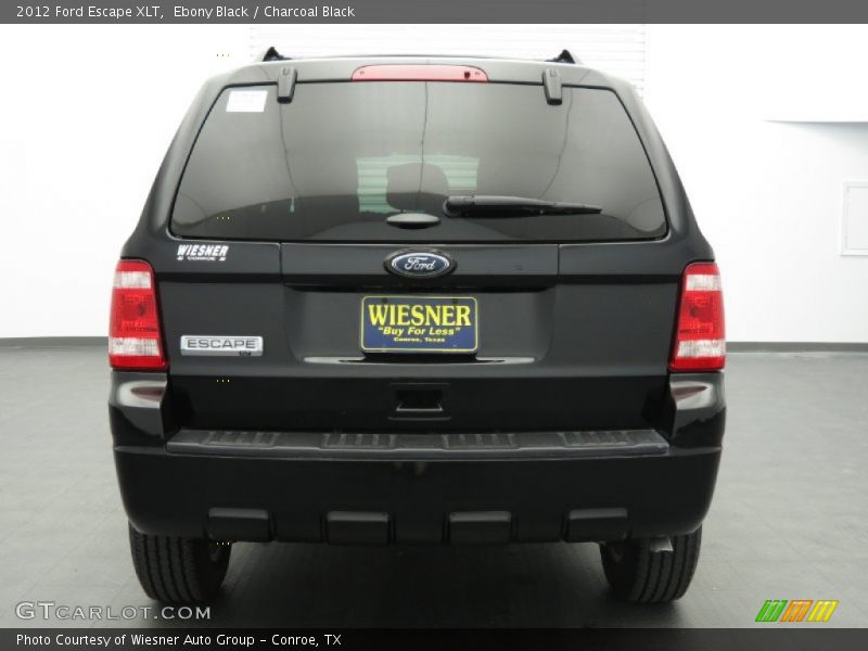 Ebony Black / Charcoal Black 2012 Ford Escape XLT