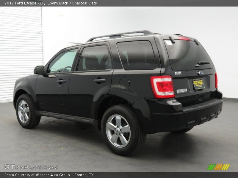 Ebony Black / Charcoal Black 2012 Ford Escape XLT