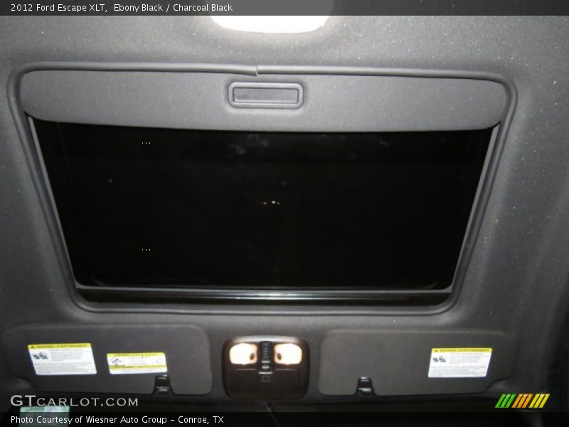 Ebony Black / Charcoal Black 2012 Ford Escape XLT