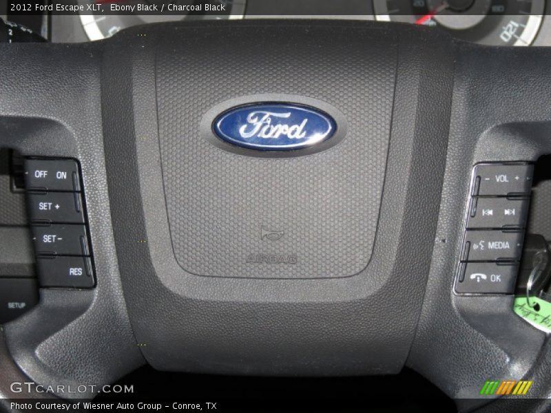 Ebony Black / Charcoal Black 2012 Ford Escape XLT