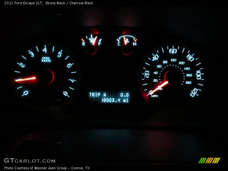 Ebony Black / Charcoal Black 2012 Ford Escape XLT