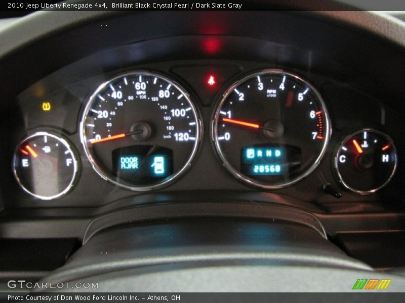 Brilliant Black Crystal Pearl / Dark Slate Gray 2010 Jeep Liberty Renegade 4x4