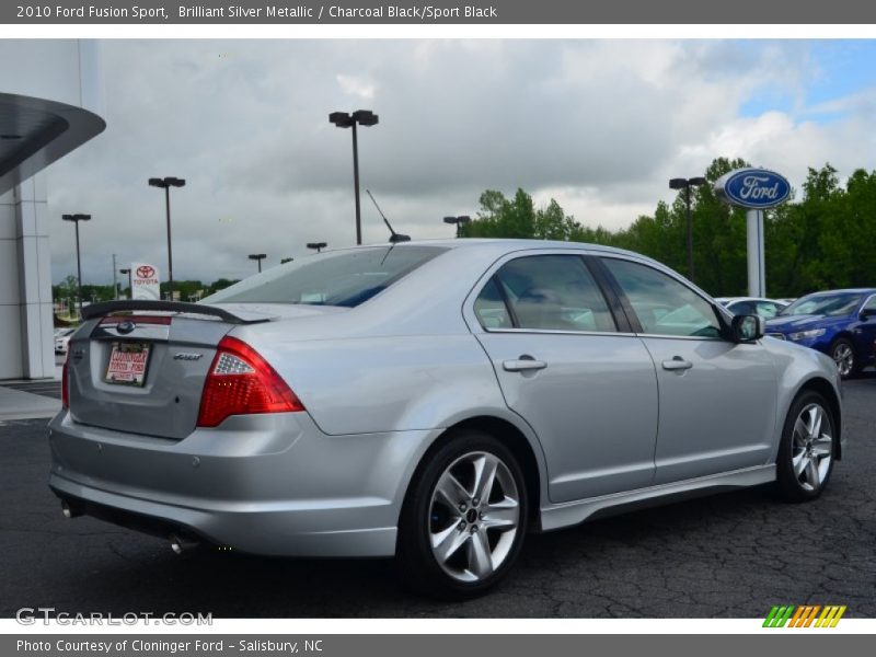 Brilliant Silver Metallic / Charcoal Black/Sport Black 2010 Ford Fusion Sport