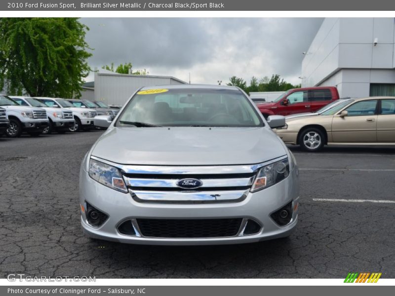 Brilliant Silver Metallic / Charcoal Black/Sport Black 2010 Ford Fusion Sport