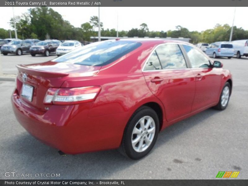 Barcelona Red Metallic / Ash 2011 Toyota Camry LE