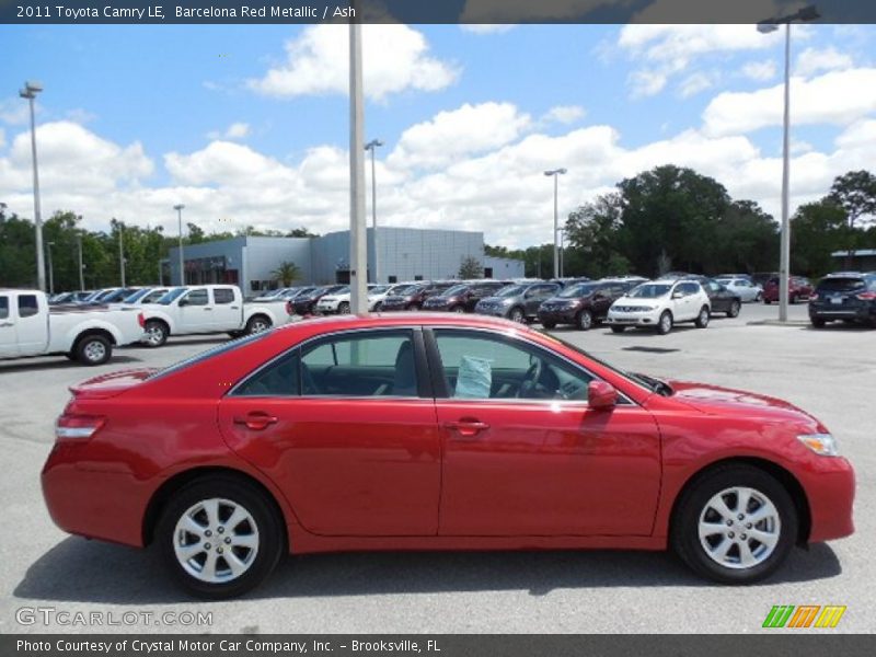 Barcelona Red Metallic / Ash 2011 Toyota Camry LE