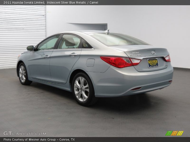 Iridescent Silver Blue Metallic / Camel 2011 Hyundai Sonata Limited