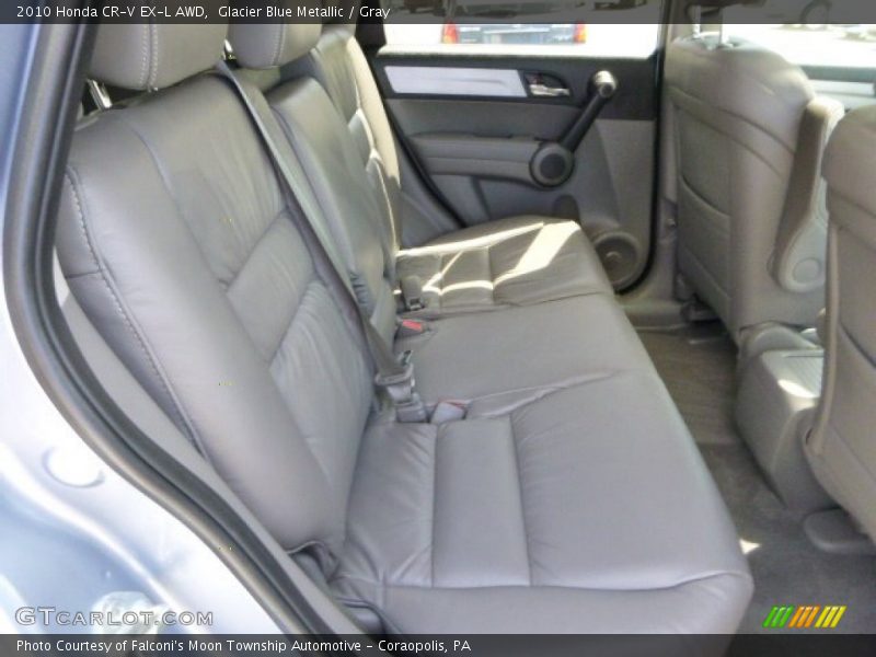 Glacier Blue Metallic / Gray 2010 Honda CR-V EX-L AWD
