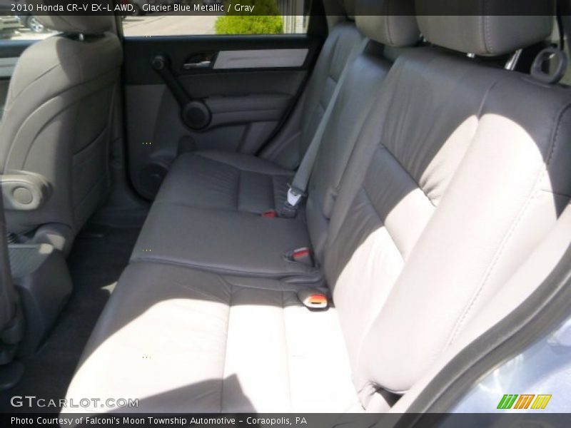 Glacier Blue Metallic / Gray 2010 Honda CR-V EX-L AWD