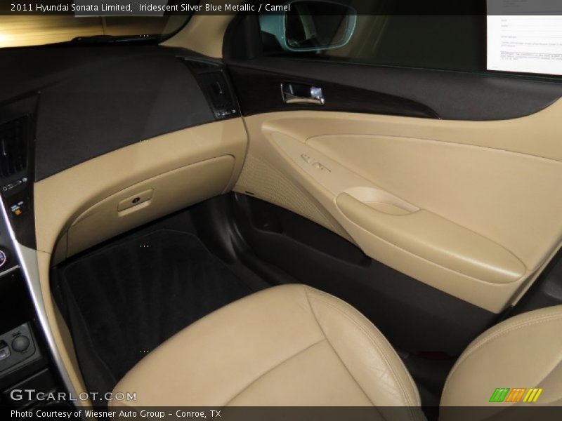 Iridescent Silver Blue Metallic / Camel 2011 Hyundai Sonata Limited