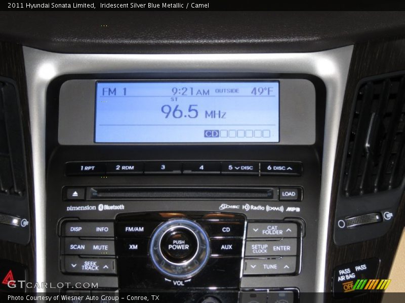 Iridescent Silver Blue Metallic / Camel 2011 Hyundai Sonata Limited