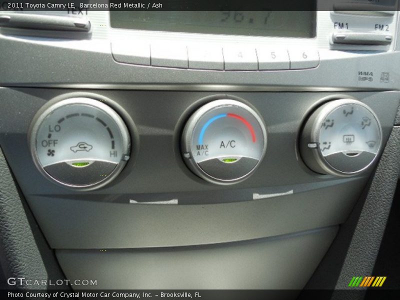 Barcelona Red Metallic / Ash 2011 Toyota Camry LE