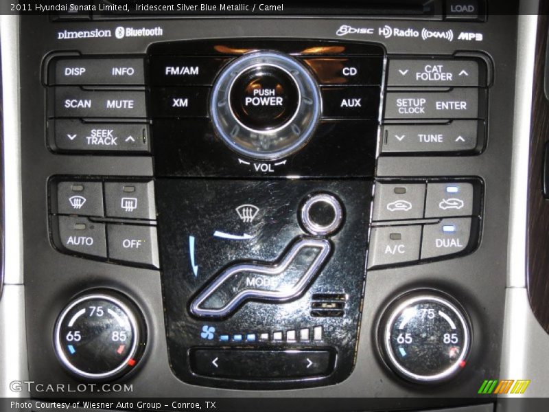 Iridescent Silver Blue Metallic / Camel 2011 Hyundai Sonata Limited