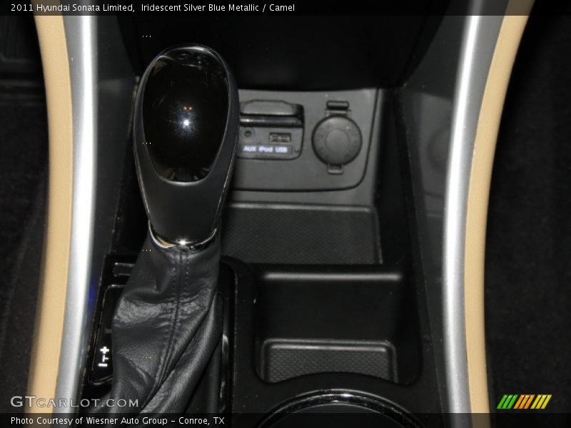 Iridescent Silver Blue Metallic / Camel 2011 Hyundai Sonata Limited