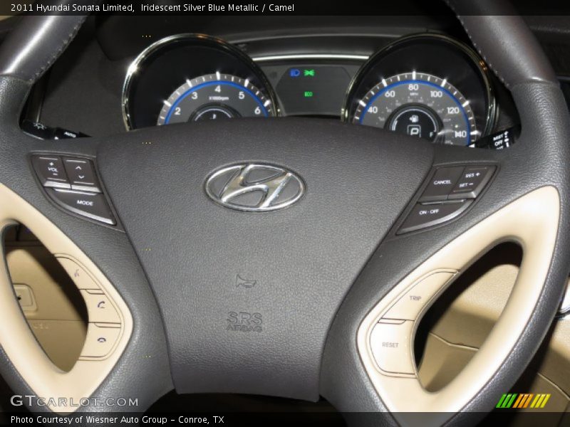 Iridescent Silver Blue Metallic / Camel 2011 Hyundai Sonata Limited
