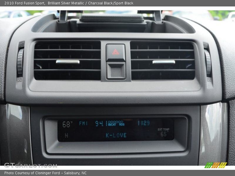 Brilliant Silver Metallic / Charcoal Black/Sport Black 2010 Ford Fusion Sport