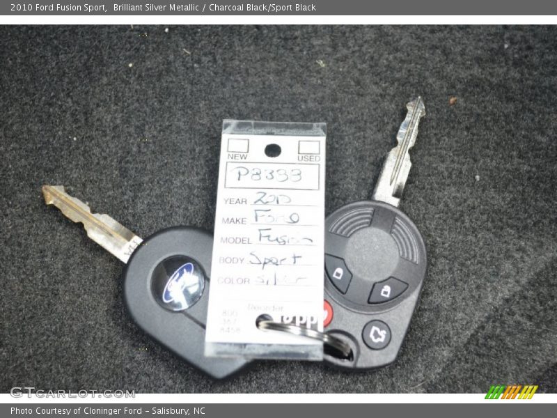 Keys of 2010 Fusion Sport