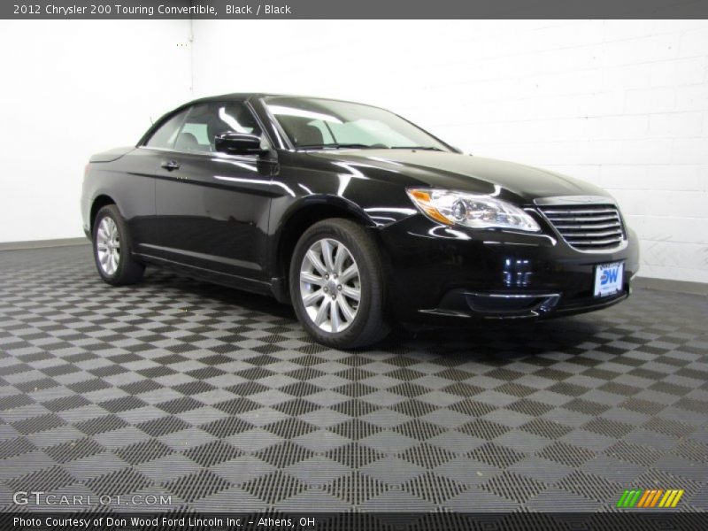 Black / Black 2012 Chrysler 200 Touring Convertible