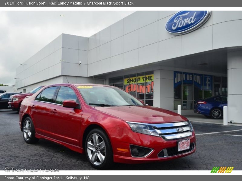 Red Candy Metallic / Charcoal Black/Sport Black 2010 Ford Fusion Sport