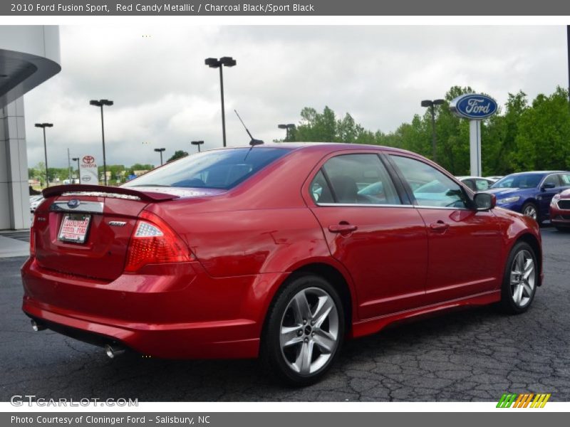Red Candy Metallic / Charcoal Black/Sport Black 2010 Ford Fusion Sport