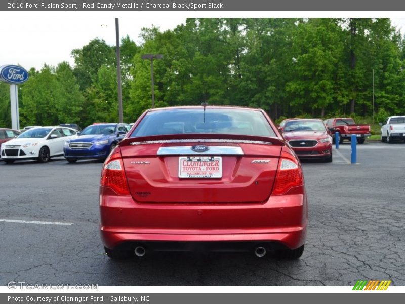 Red Candy Metallic / Charcoal Black/Sport Black 2010 Ford Fusion Sport