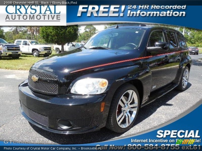 Black / Ebony Black/Red 2008 Chevrolet HHR SS