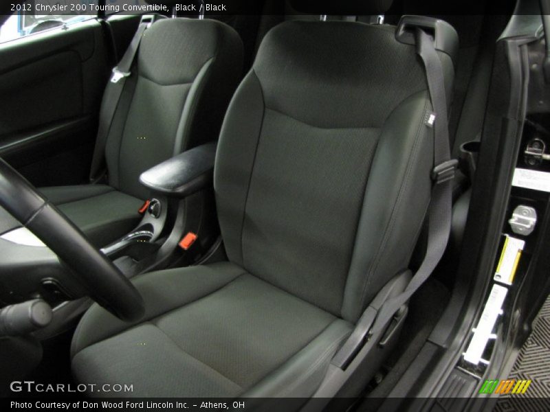 Black / Black 2012 Chrysler 200 Touring Convertible