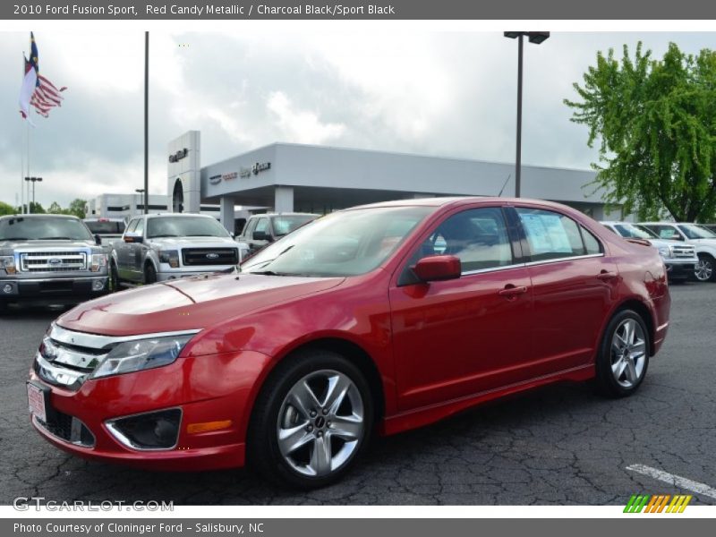 Red Candy Metallic / Charcoal Black/Sport Black 2010 Ford Fusion Sport