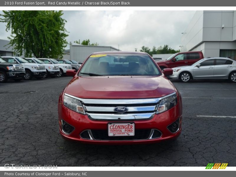 Red Candy Metallic / Charcoal Black/Sport Black 2010 Ford Fusion Sport