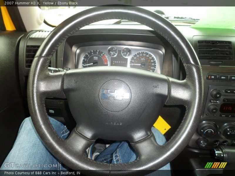Yellow / Ebony Black 2007 Hummer H3 X