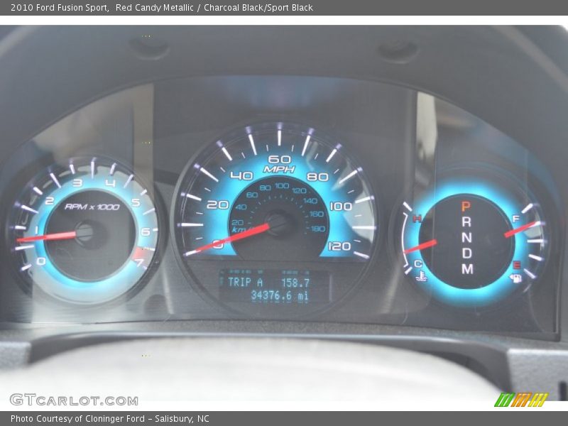 Red Candy Metallic / Charcoal Black/Sport Black 2010 Ford Fusion Sport