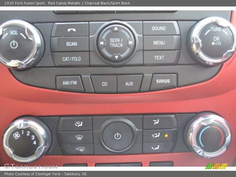 Controls of 2010 Fusion Sport
