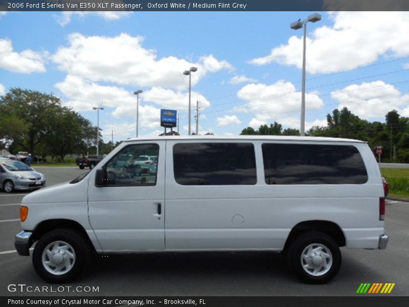 Oxford White / Medium Flint Grey 2006 Ford E Series Van E350 XLT Passenger