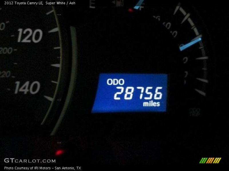 Super White / Ash 2012 Toyota Camry LE
