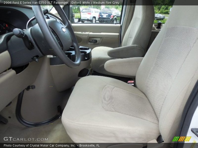 Oxford White / Medium Flint Grey 2006 Ford E Series Van E350 XLT Passenger