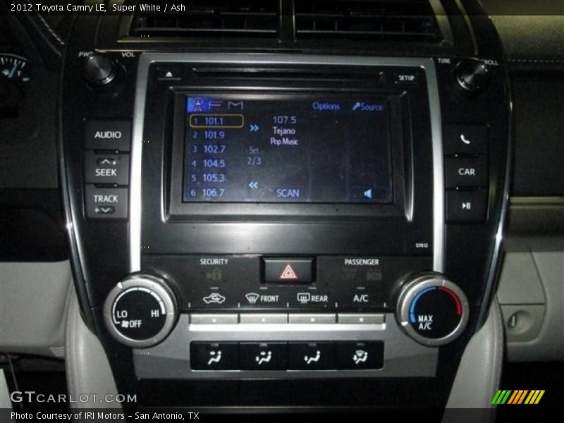 Super White / Ash 2012 Toyota Camry LE