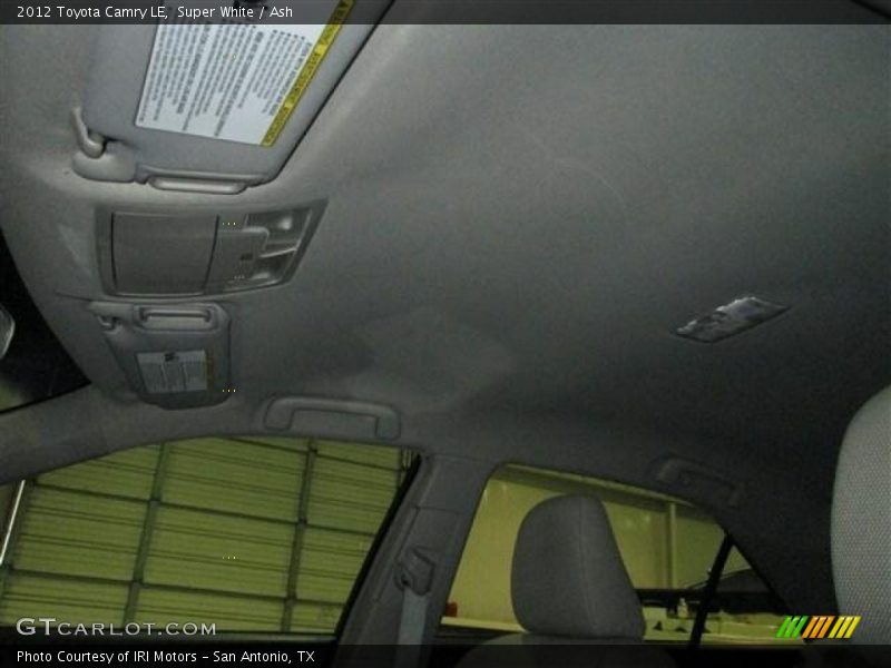 Super White / Ash 2012 Toyota Camry LE