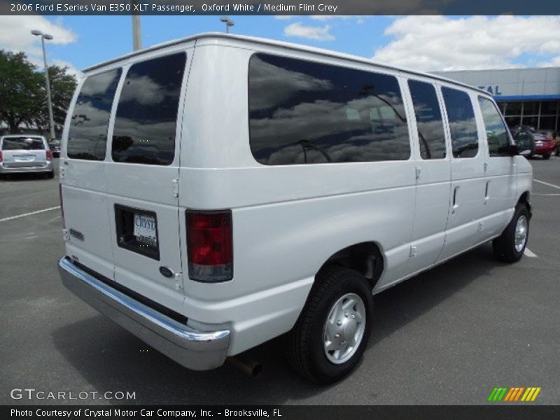 Oxford White / Medium Flint Grey 2006 Ford E Series Van E350 XLT Passenger