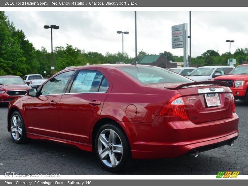 Red Candy Metallic / Charcoal Black/Sport Black 2010 Ford Fusion Sport