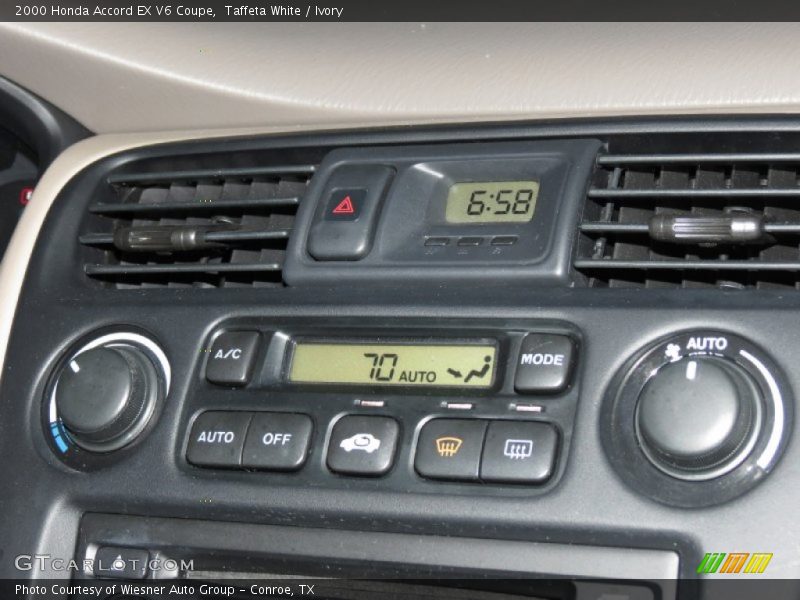 Controls of 2000 Accord EX V6 Coupe