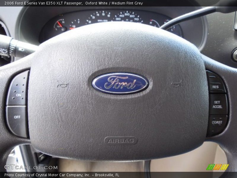 Oxford White / Medium Flint Grey 2006 Ford E Series Van E350 XLT Passenger