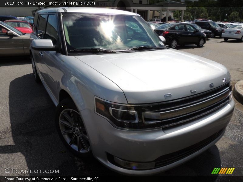Ingot Silver Metallic / Dune 2013 Ford Flex Limited