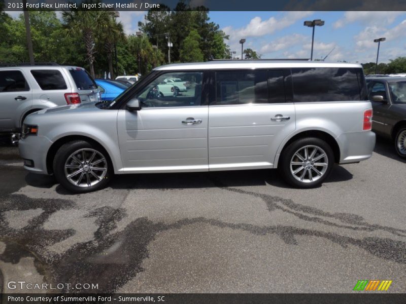 Ingot Silver Metallic / Dune 2013 Ford Flex Limited