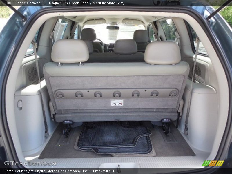 Magnesium Green Pearl / Medium Slate Gray 2007 Dodge Caravan SE