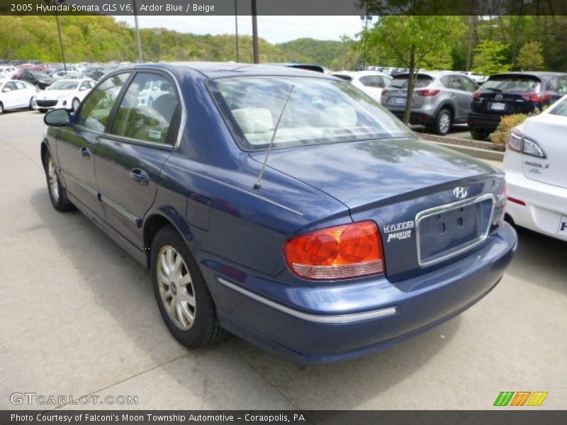 Ardor Blue / Beige 2005 Hyundai Sonata GLS V6