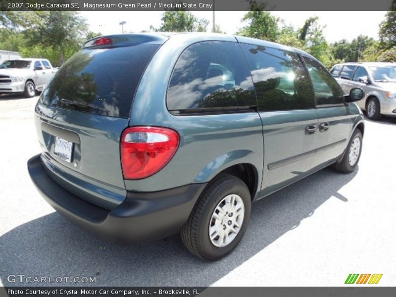 Magnesium Green Pearl / Medium Slate Gray 2007 Dodge Caravan SE