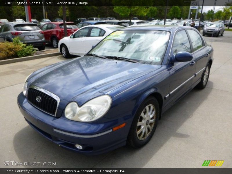 Ardor Blue / Beige 2005 Hyundai Sonata GLS V6