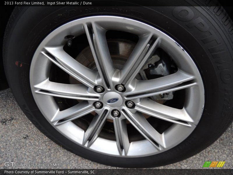 Ingot Silver Metallic / Dune 2013 Ford Flex Limited