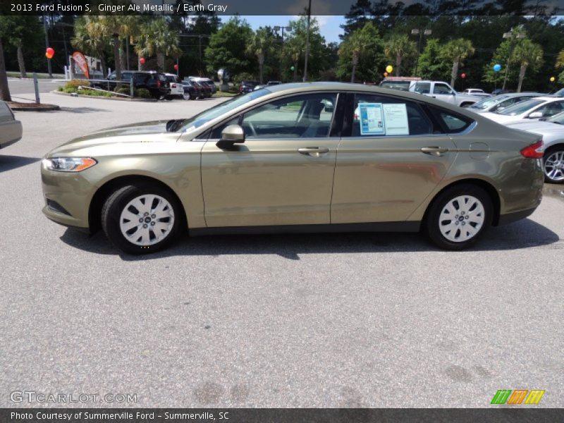 Ginger Ale Metallic / Earth Gray 2013 Ford Fusion S