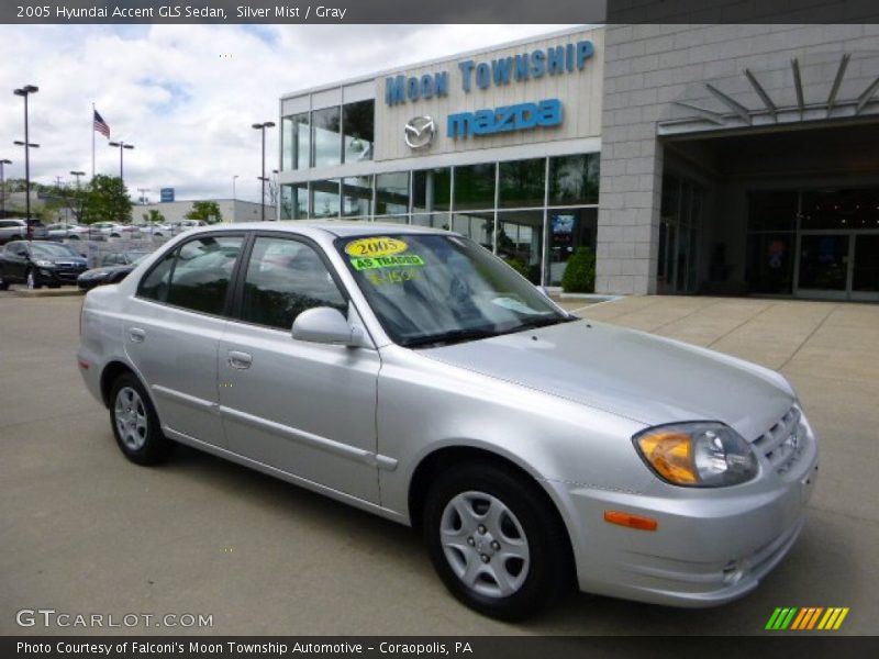 Silver Mist / Gray 2005 Hyundai Accent GLS Sedan